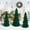 Green-GN Home Decor, variant on up to 90% off karymi Sprayed Resin Christmas Tree Ornaments Desktop Fireplace Decor Wintery Festive Miniature Trees for Mantel Side Table Christmas Decorations Indoor up to 60% off