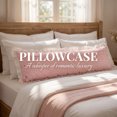 thumbnail image 5 of Unique Bargains 1 Pack Pillowcase Soft Cooling Polyester Breathable Cover ["20\"x72\""] Pink, 5 of 5