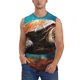 thumbnail image 1 of Fotbe Realistic Turtle Men's Camiseta sin Mangas Estampada para Hombres, Playera Casual para Gimnasio, Entrenamiento, Playa-X-Large, 1 of 7