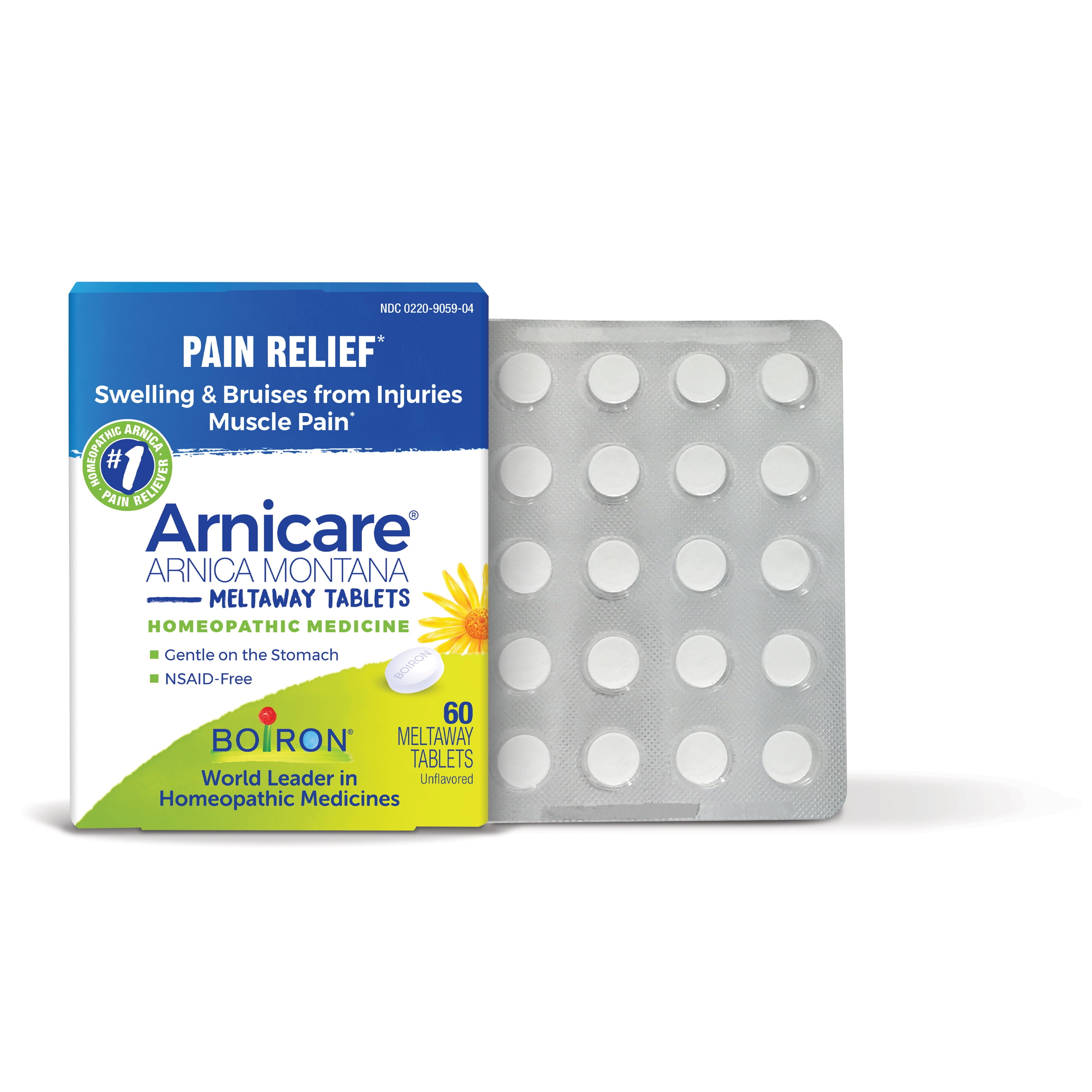 Boiron Arnicare Tablets, Homeopathic Medicine for Pain Relief, Swelling