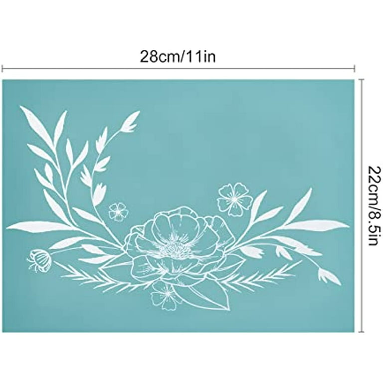 Flower Stencil, Wall Decor, Home Decor, Furniture Painting, Sign Making,  Flexible, Reusable, Washable Stencils 