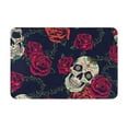 thumbnail image 2 of Goofa 16"x24" Inches Roses Skulls Doormats for Outdoor Entrance - Non-Slip Welcome Mat, Heavy Duty Door Mats Outdoor, Spring Doormat, 2 of 9