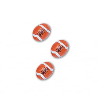 Wrapped Chocolate Balls - Chocolate Football Premium Solid Milk Chocolate Balls Wrapped in Italian Foil 1 LB Bag, Approximately 72 balls