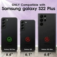 thumbnail image 2 of S22 Plus Case, Galaxy S22 Plus Case with HD Screen Protector, [Military Grade] Shockproof Protection Case with 360° Magnetic Ring Holder Kickstand Case for Samsung Galaxy S22 Plus, Purple, 2 of 16