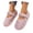 stag126-Pink, variant on BRICH Women's Furry Mary Jane Flats Leopard Hook Loop Strap Cozy on Winter Casual Shoes Pink 9.5