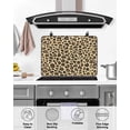 thumbnail image 5 of nqOlkjepod Large Induction Cooktop Protector Mat 36"x21", Modern Leopard Textured Stove Top Covers for Electric Stove, Chic Animal Fur Printed Stove Burner Cover Mats, Glass Top Stove Cover, 5 of 8