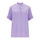 thumbnail image 5 of Camisetas de Cuello en V de Manga Larga para las Mujeres Blusa Casual de Color Sólido, Botón Delantero Suelto de Ajuste Superior de Verano, 5 of 8
