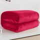thumbnail image 3 of Manta De Felpa Manta de forro polar de color liso de 100x140cm, suave, de microfibra de poliéster, para cama, sofá, todas las estaciones, ligera, transpirable, regalo (rojo rosa, 1 pieza) Rkxzt, 3 of 8