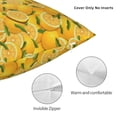 thumbnail image 3 of Pofeuu Yellow Limes Print Double-sided plush pillowcase Square Throw Pillow Covers Pillows Cover for Living Room Bedroom Sofa Couch Cushion Cover（No pillow core）-20"x20", 3 of 7