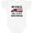 thumbnail image 3 of Inktastic My Uncle Still Plays with Trucks Boys or Girls Baby Bodysuit, 3 of 5