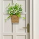 thumbnail image 4 of Corona de cesta colgante para puerta de flores silvestres, corona de primavera y verano, puerta delantera, hermosa corona Artificial, 4 of 9