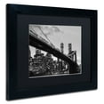 thumbnail image 3 of Trademark Fine Art "Brooklyn Bridge 5" Canvas Art by CATeyes, Black Matte, Black Frame, 3 of 5