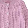 thumbnail image 4 of KyCheLot Girls' Knitted Cardigan Crew Neck Long Sleeve Button down Schoolwear Lightweight Comfy Soft Sweaters, 4 of 6