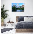 thumbnail image 4 of Yosemite Lake Pictures Print Wall Decor White Clouds over Mountains Scenery Wall Art Landscape Poster Canvas Artwork for Living Room Bedroom Office 12x16inch, 4 of 6
