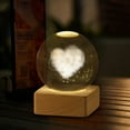 thumbnail image 3 of Moocorvic Kids Night Lights for Bedroom Mind-glowing Moon Lamp, Crystal Ball Night Lights USB Power Warm Bedside Light, Cool Gifts for Girls and Boys, 3 of 6