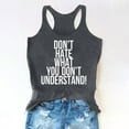 thumbnail image 2 of Amtdh Women's Tank Tops Sleeveless Vest for Women Plus Size Shirts for Women Summer Beach Funny Graphic Racerback Pullover Casual Girls Blouses Crewneck Tank Tops for Women Tee Y2K Clothes Gray S, 2 of 7