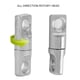 thumbnail image 2 of Accesorio de Buceo ANGGREK Giratorio Flexible Acero Inoxidable 316 Plata, 2 of 8