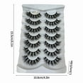 thumbnail image 2 of Dramatic Eyelashes 7 Pairs Soft Layered Lengthened Thick False Lashes 20MM Wispy Pack for Eye Enhancements, 2 of 7