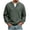 Army Green, variant on Men's Waffle Knit V-Neck Long Sleeve Shirt, Fake Two-Piece Layered Look Pullover Top, Casual Solid Color Knit Blouse for Fall Winter