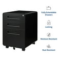 thumbnail image 6 of STANI Mobile File Cabinet 3 Drawer Metal Storage Filing Cabinet with Lock and Key, Under Desk Legal Letter File Rolling Cabinets with Anti - tilt Wheels for Home & Office, 6 of 7
