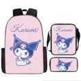 thumbnail image 1 of Mochila Bolso De Hombro Con Patrón De Dibujos Animados Estuche Para Lápices Juego De Tres Piezas Adecuado Para Estudiantes De Primaria Y Secundaria Bolso Escolar Para Niños, 1 of 1