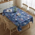 thumbnail image 2 of Blue Baseball Silhouette Pattern Rectangle Tablecloth 60"x84",Waterproof Polyester Rectangle Table Cloth, Wipeable Spillproof Polyester Tablecloth for Dining, Camping, Indoor and Outdoor, 2 of 5