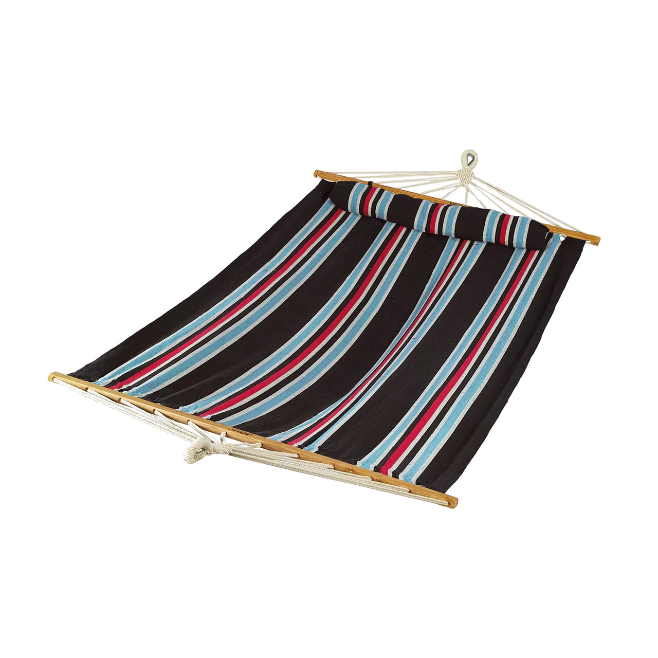 Bliss Hammocks 48" Wide Caribbean Hammock w/ Pillow, Velcro Straps, & Chains , Outdoor, Poolside
