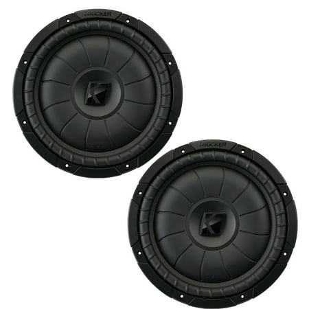 Kicker CVT12 CompVT 12-Inch (300mm) Subwoofer 4-Ohm Bundle