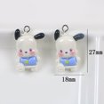 thumbnail image 3 of Sanrio-Colgante de resina de Anime para niños, Pochaccos brillantes con hebilla de cremallera, accesorios de bricolaje, regalo de juguete, 3 of 5