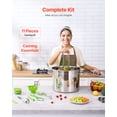thumbnail image 2 of VEVOR Canning Supplies Starter Kit, 11 Pieces Stainless Steel Water Bath Canning Kit for Beginners, Canning Tools Set: Pot, Rack, Lid, Ladle, Funnel, Tongs, Jar Lifter, Wrench, Measuring Cup, 2 of 9