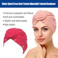 thumbnail image 4 of Nudo turbante musulmán Qarigey Pañuelo plisado Rosa roja, 4 of 6