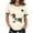Beige, variant on St Patricks Day Shirt Women Short Sleeve Shamrock Sweater Leaf Clover Dachshund Ribbed Knitted Irish Sweater T Shirts