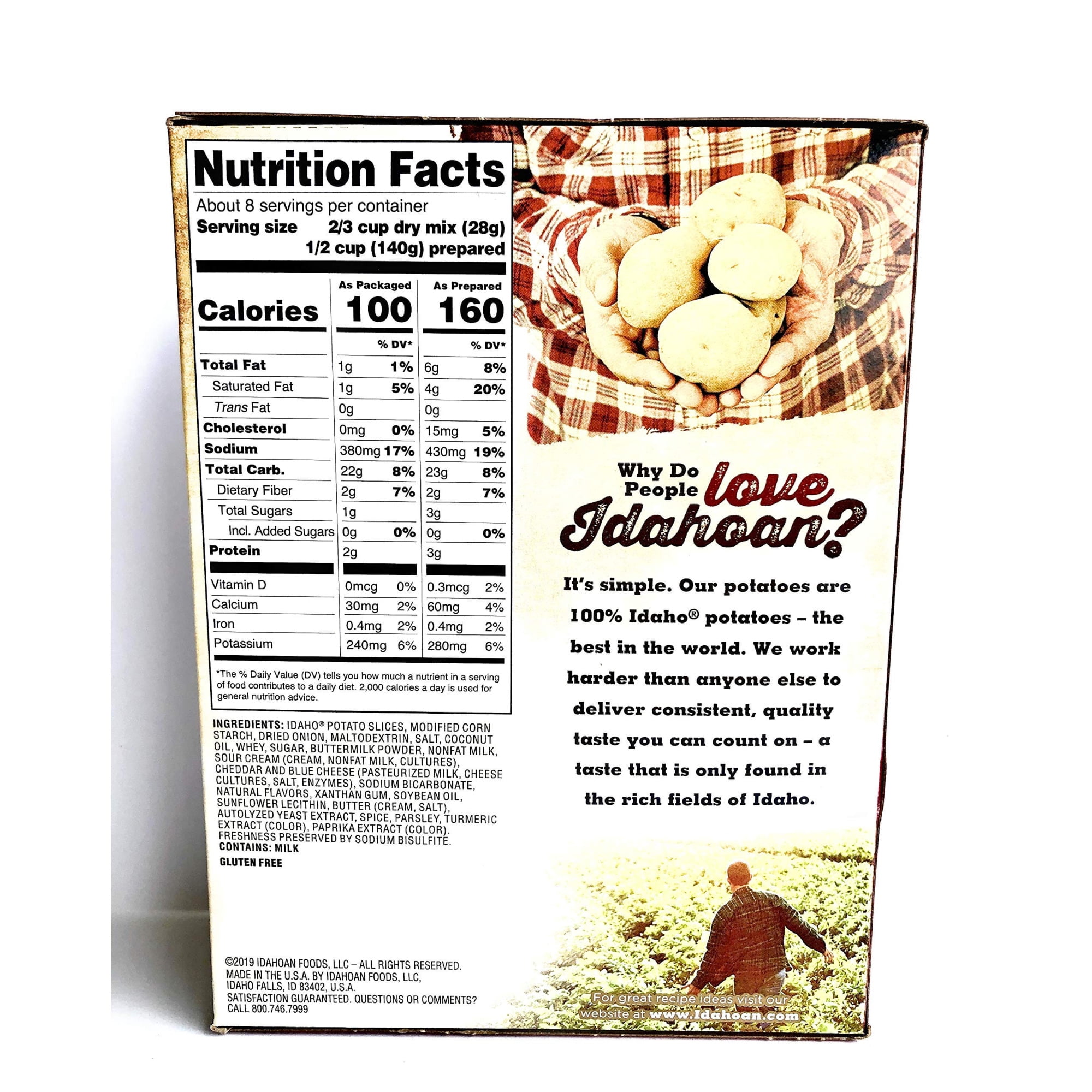 Idahoan Scalloped Homestyle Casserole Family Size 7.34 oz (Pack of 20)