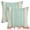 Blue, variant on Unique Bargains 2 Pcs Boho Modern Textured Pillow Cover Tan 12" x 20"