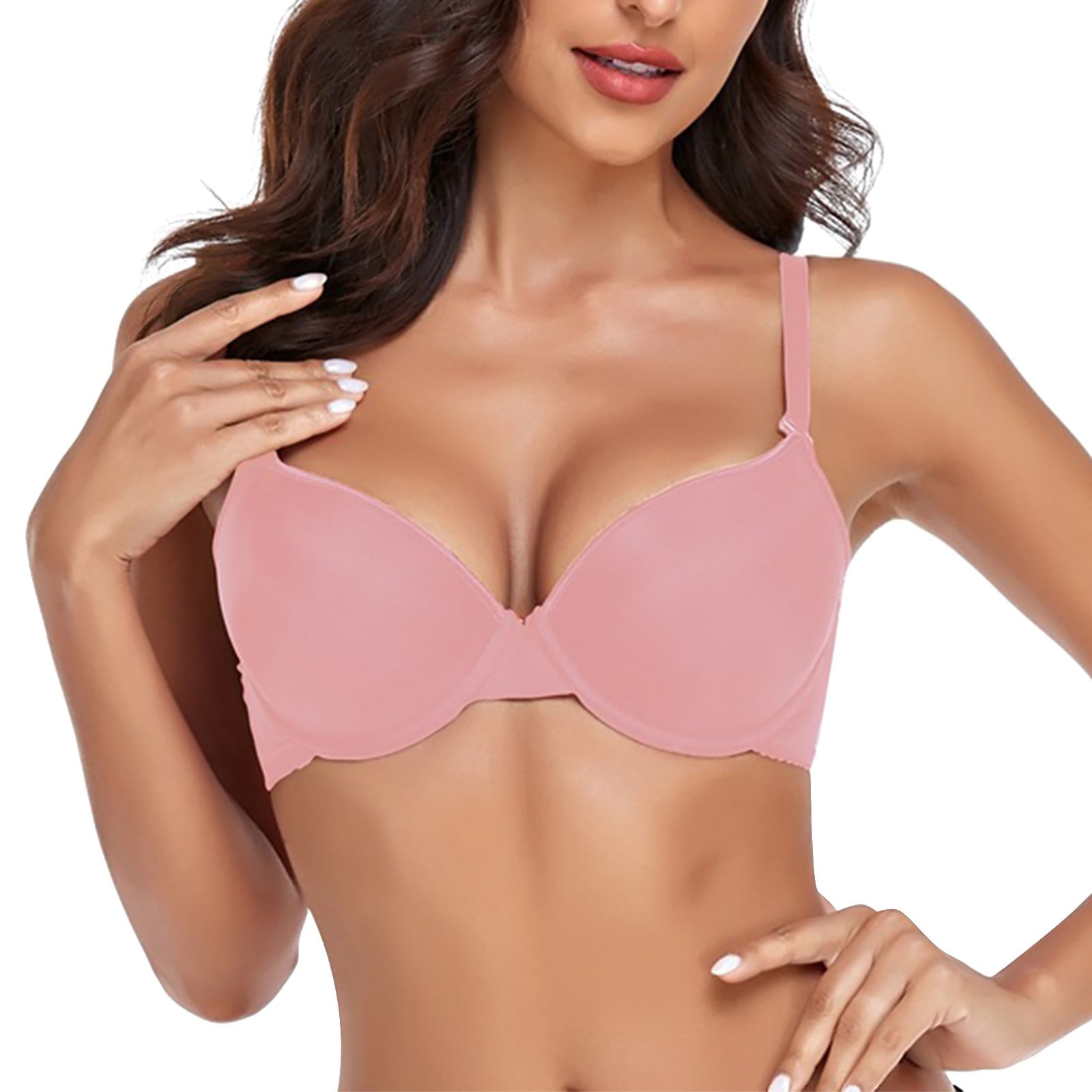 Buy online Pink Self Design Bra And Panty Set from lingerie for Women by  Madam for ₹429 at 28% off