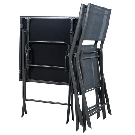 3pcs Bistro Set Garden Backyard Table Chairs Outdoor Patio - Folding Chair Patio Furniture 3pcs Bistro Set Garden Backyard Table Chairs Outdoor Patio - Folding Chair Patio Furniture