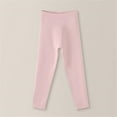 thumbnail image 5 of Kids Girls Thermal Leggings Thick Fleece Lined Leggings High Waisted Winter Warm Black Soft Tights Tummy Control Gym Yoga Fitness Stretchy Pants Trousers Pink 3-4 Years, 5 of 6