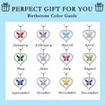 thumbnail image 6 of FJ Heart Butterfly Necklace for Women 925 Sterling Silver Alexandrite Pendant June Birthstone Jewelry Gifts for Mom Wife Her, 6 of 6