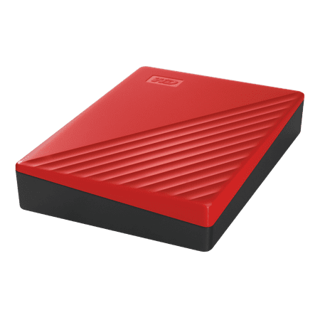 WD - My Passport 4TB External USB 3.0 Portable Hard Drive - Red