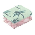 thumbnail image 6 of Ryvnso 2 PCs Hand Towels Sets Palm Trees-h1 Cotton Face Towel scale Pink-h1, 6 of 8