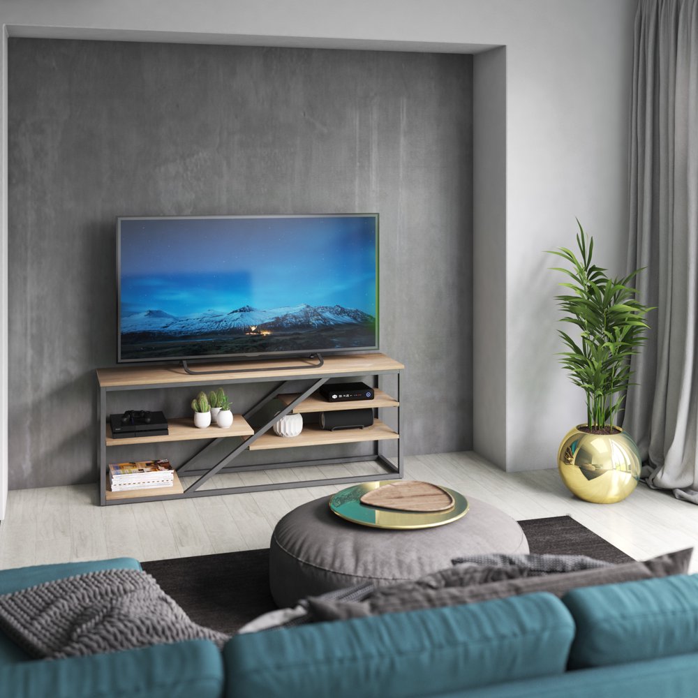 Twin Star Home TV Stand for TVs up to 70"