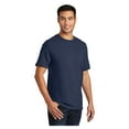 thumbnail image 4 of Port & Company Men's Essential Cotton T-Shirt with Pocket Navy Large, 4 of 6