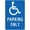 Warning Sign 1, variant on Handicap Parking Sign (Special Plate Required Unauthorized Removed) - 8"x12" Metal Security Tin Warning Sign, Accessibility Decor for Street Business Home Parking Lot