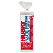 Husky 20' x 25' 4mil Clear Plastic Sheeting