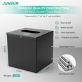 thumbnail image 3 of RVKXHD Square Tissue Box Cover Tissue Box Holder Napkin Holder Tissue Cube Box Decorative Holder for Bathroom Bedroom Office Dresser Nightstand Desk Tabletop 5"X 5" X 5"-Stainless Steel Matte Black, 3 of 13