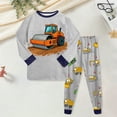 thumbnail image 2 of KPOPLK Baby Boy Sweatsuits Sportswear Toddler Kids Solid Color Outfit Sweatshirt Tops & Pants Clothes Size 8-9 Years,Grey, 2 of 5