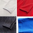 thumbnail image 4 of Jumpingount Deporte manga larga cuello transpirable Color sólido ropa deportiva ligera resistencia al desgaste Durable trotar montañismo Camisetas Blanco, 4 of 6