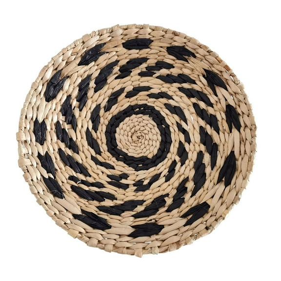 ERDOUY Boho Wall Basket ,Seagrass Rattan Wicker Boho Wall Decor, Eco-Friendly Round Wall Art for Farmhouse Bedroom Living Room Display Table Settings Kitchen Home (Style J)