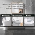 thumbnail image 5 of HXRH 1 Pcs Plastic Toilet Splash Guard,Portable Restroom Pee Guard for Directs Urine Home Care Disability Elevated and Boys Potty Training,Fits Most Toilet Seats (White), 5 of 8