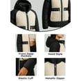 thumbnail image 5 of Womens Premium Lightweight Winter Puffer Jacket Insulated Black Snow Jacket-M, 5 of 9